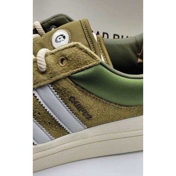 adidas gazelle silver green womens Adidas campus x bad bunny Wild moss  FEIDCLOTHES